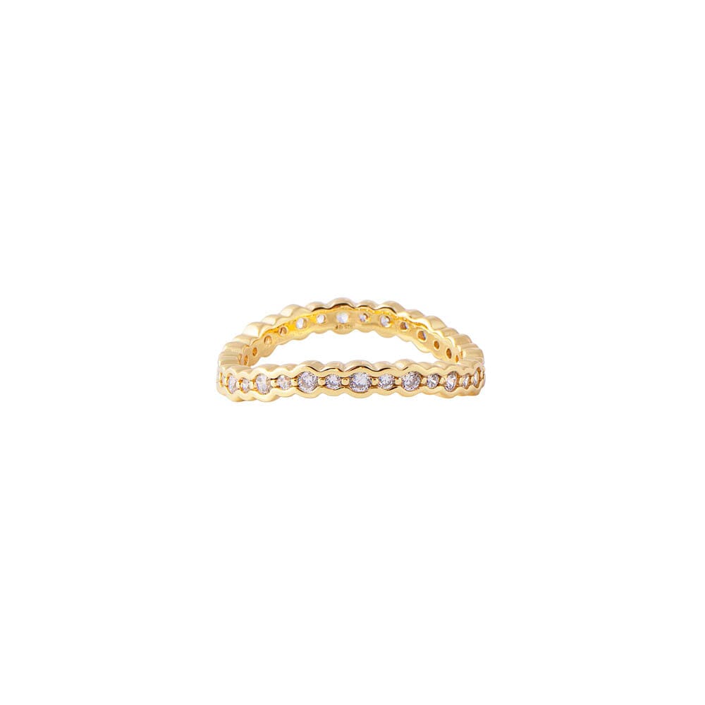 Fairley Curved Stacking Ring - Gold Fairley