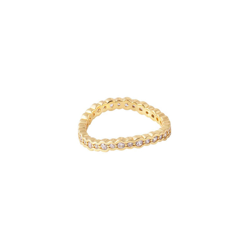 Fairley Curved Stacking Ring - Gold Fairley
