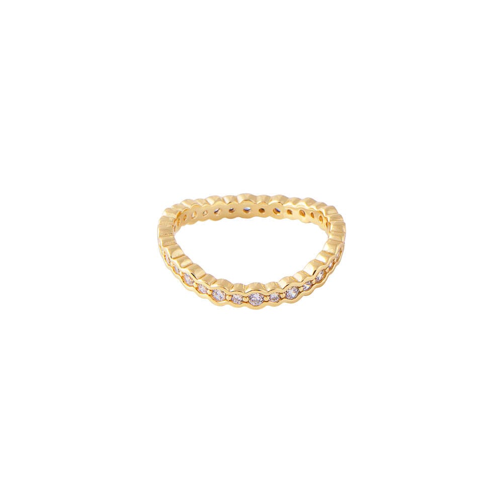 Fairley Curved Stacking Ring - Gold Fairley