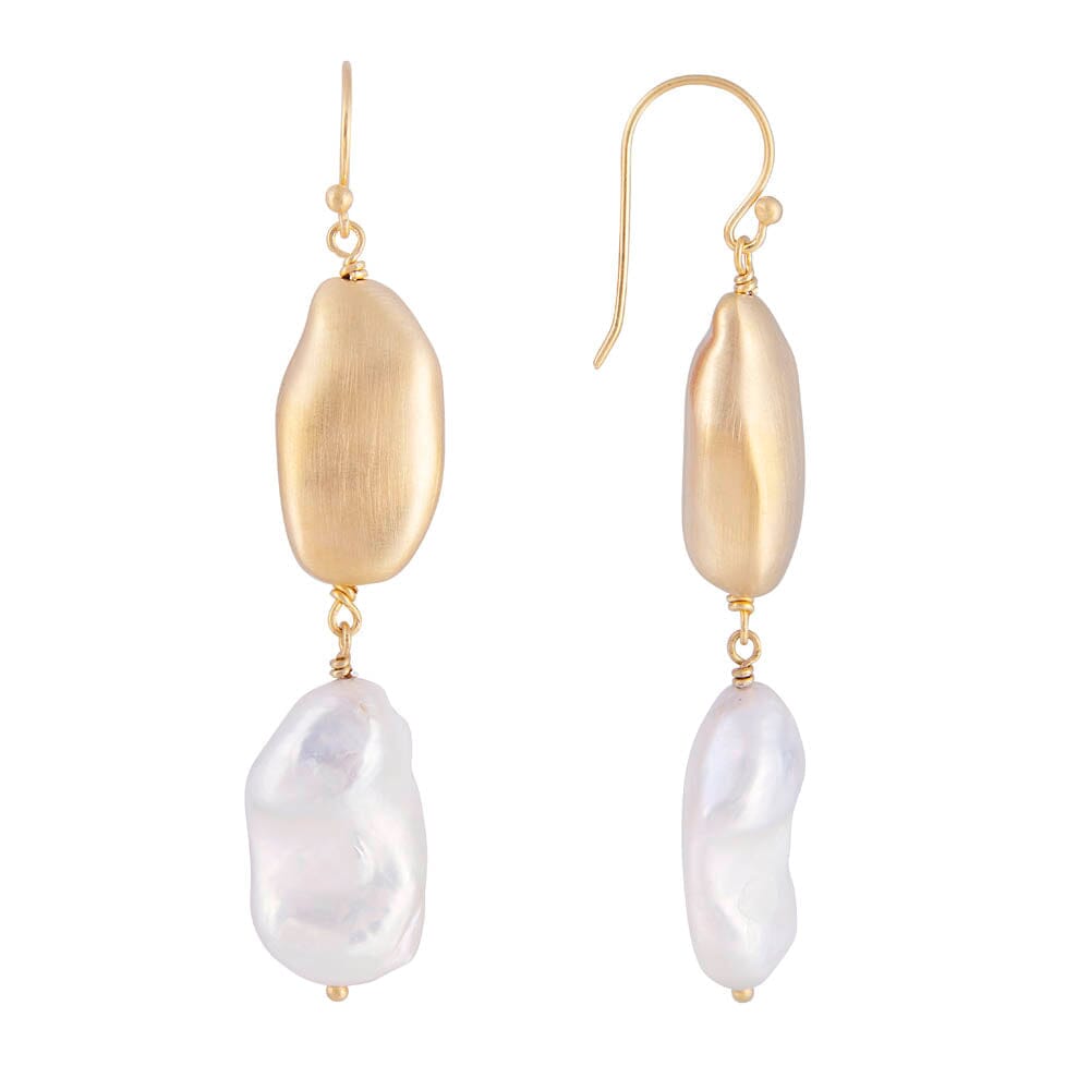 Fairley Keshi Earrings - Gold Fairley