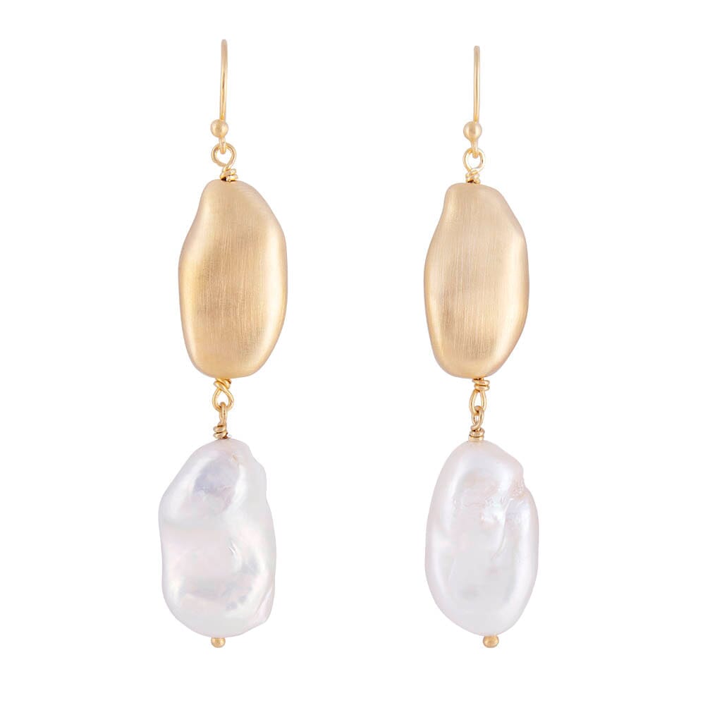 Fairley Keshi Earrings - Gold Fairley