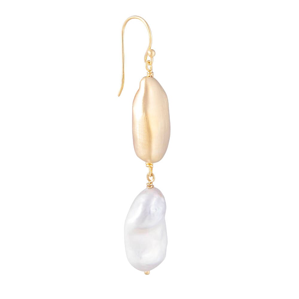 Fairley Keshi Earrings - Gold Fairley