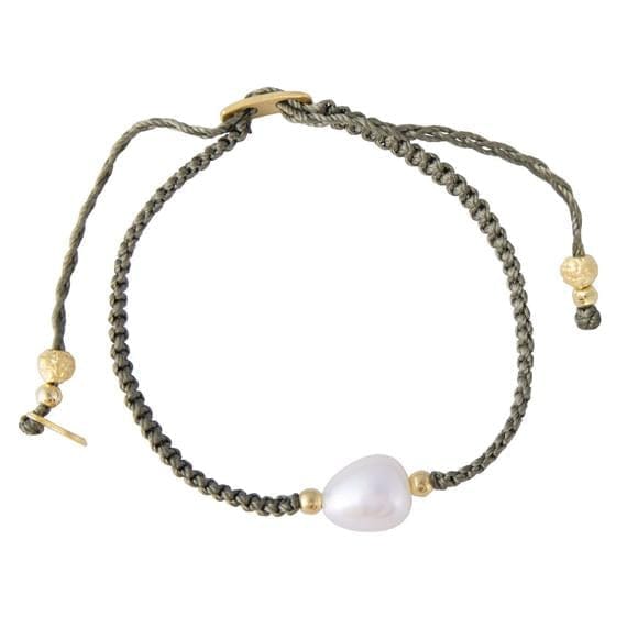 Fairley Pearl Rope Bracelet - Gunmetal Fairley