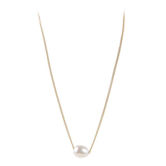 Fairley Pearl Teardrop Necklace - Gold Fairley