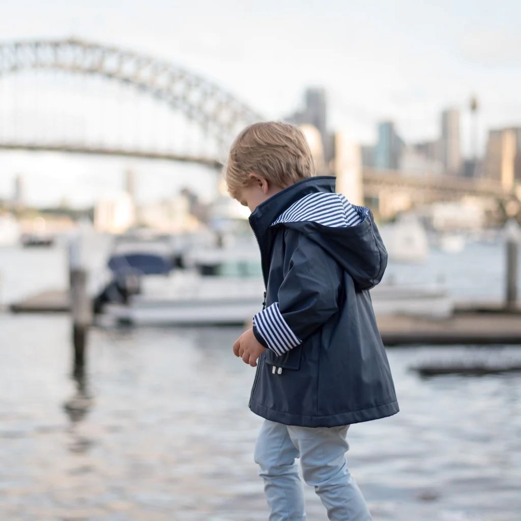 French Soda Kids Raincoat - Navy French Soda