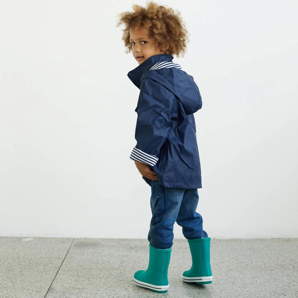 French Soda Kids Raincoat - Navy French Soda