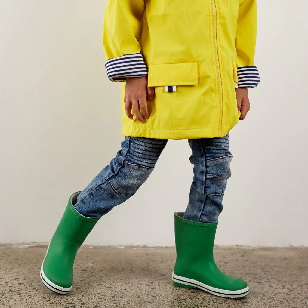 French Soda Kids Rubber Gumboot - Green French Soda