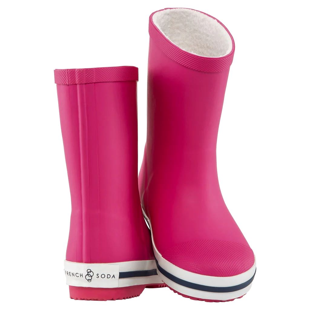 French Soda Kids Rubber Gumboot - Pink French Soda