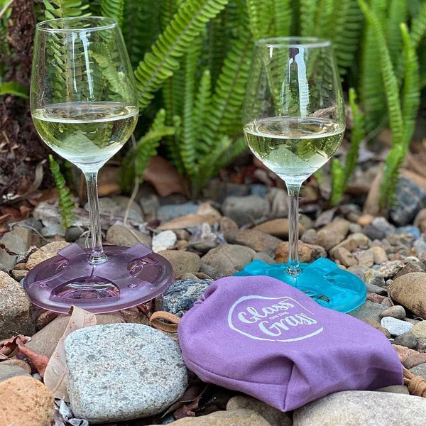 Glass On The Grass - Tranquility Purple (Pk 4) Glass On The Grass