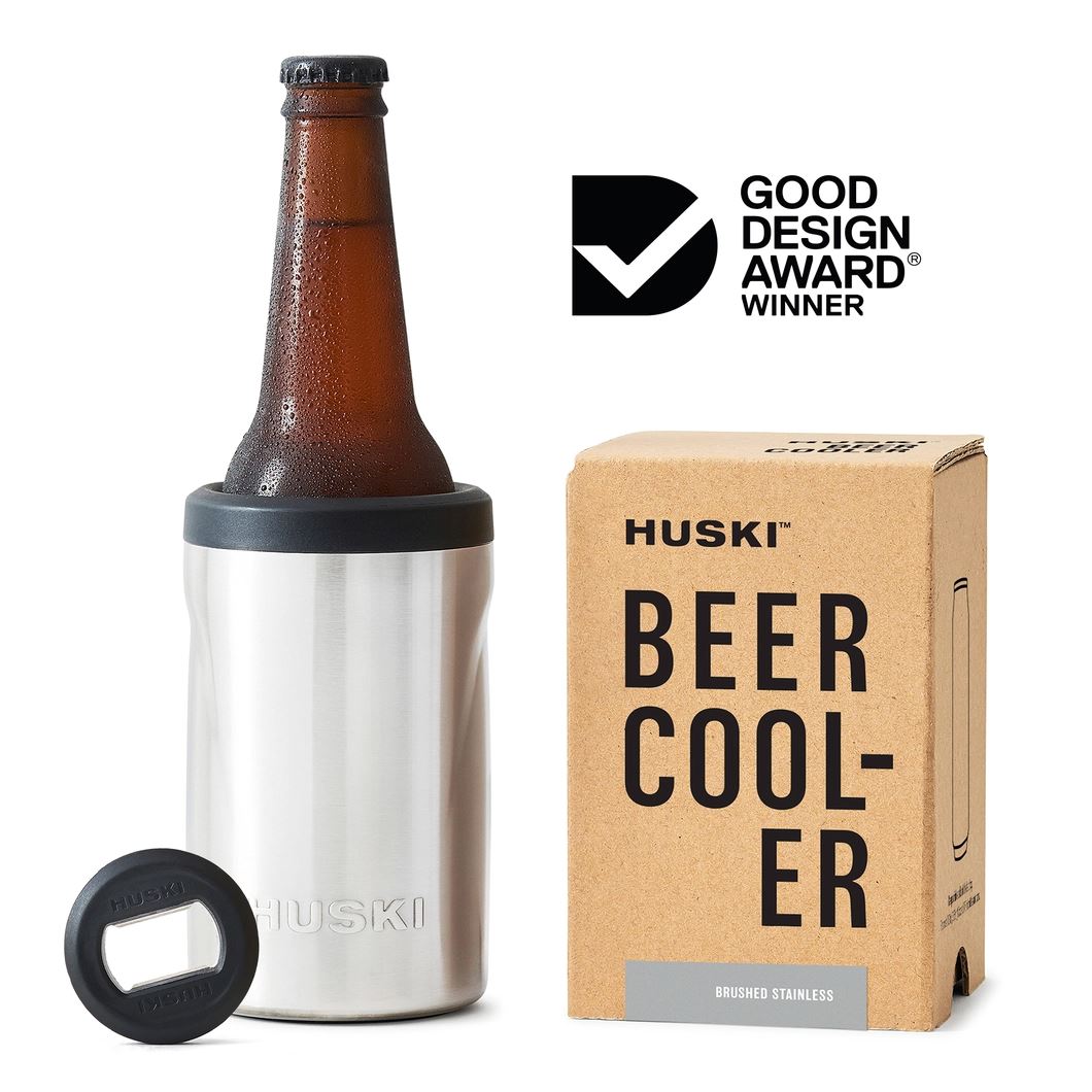 Huski Beer Cooler 2.0 - Brushed Stainless Huski