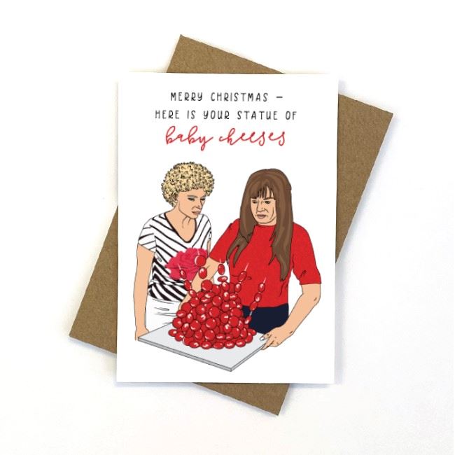Kath and Kim Baby Cheeses Christmas Card Candlebark Creations