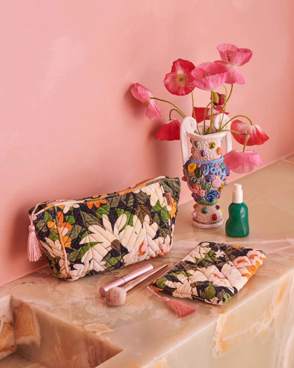 Kip & Co Dreamy Floral Velvet Cosmetics Purse Kip & Co