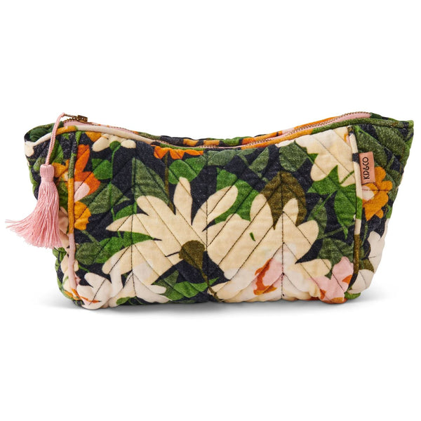 Kip & Co Dreamy Floral Velvet Toiletry Bag Kip & Co