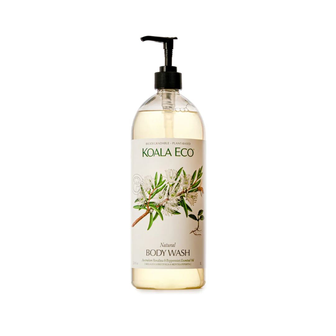 Koala Eco Natural Body Wash - Australian Rosalina & Peppermint Essential Oil 1L Koala Eco