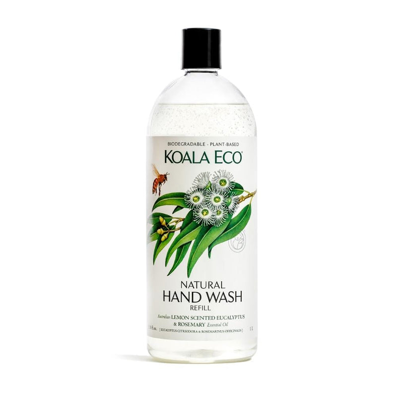 Koala Eco Natural Hand Wash 1L Refill - Lemon Scented Eucalyptus & Rosemary Koala Eco