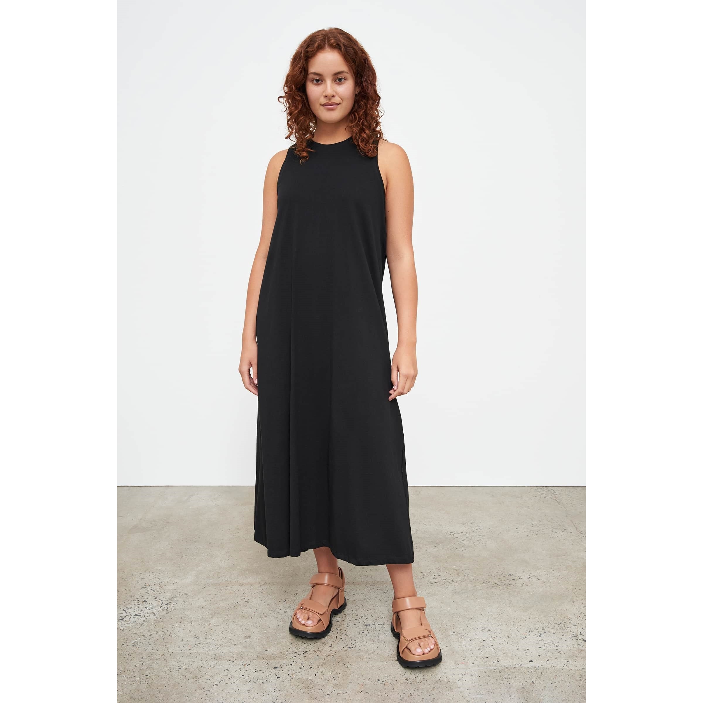 Kowtow Cross Back Dress - Black Kowtow