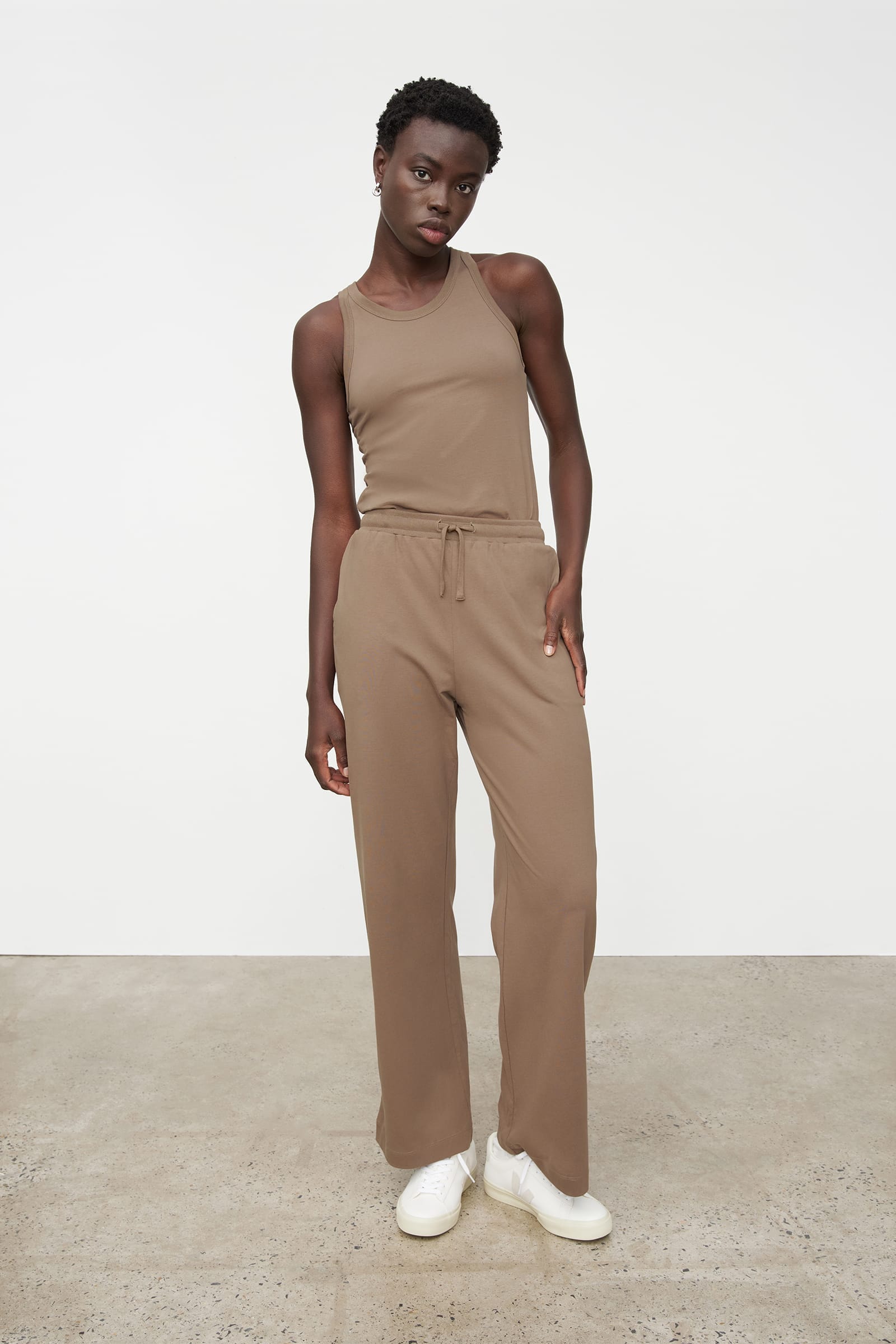 Kowtow Drawcord Pants - Taupe Kowtow