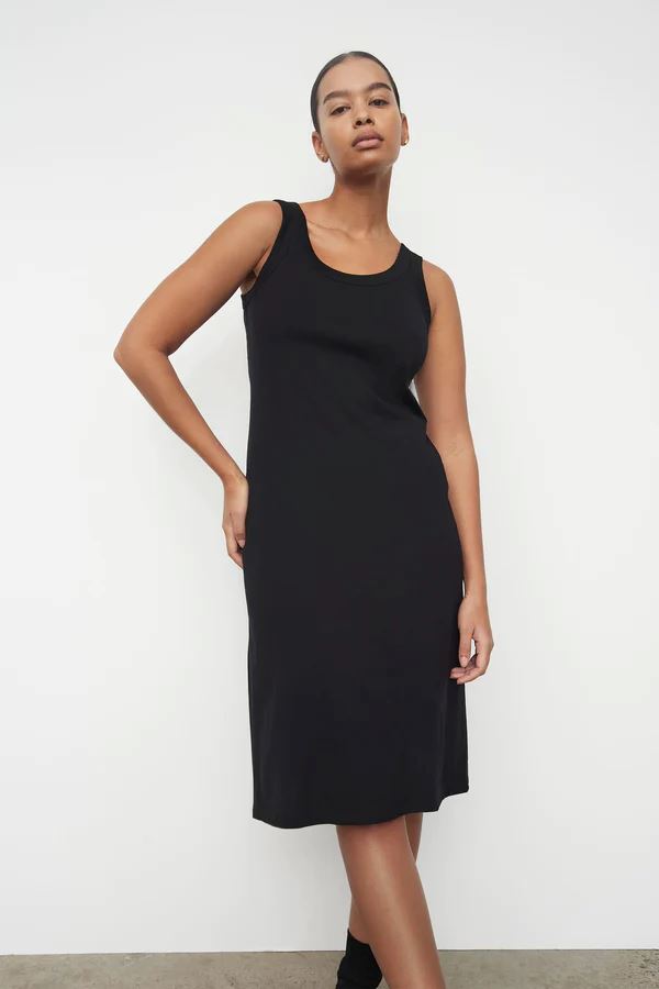 Kowtow Everyday Singlet Dress - Black Kowtow