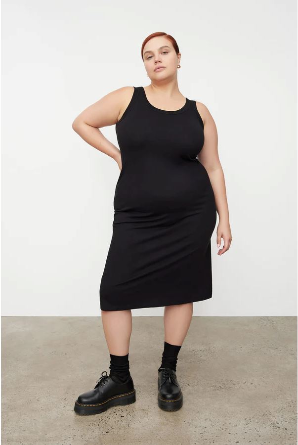 Kowtow Everyday Singlet Dress - Black Kowtow