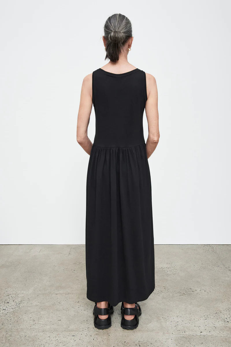 Kowtow Gather Singlet Dress - Black Kowtow