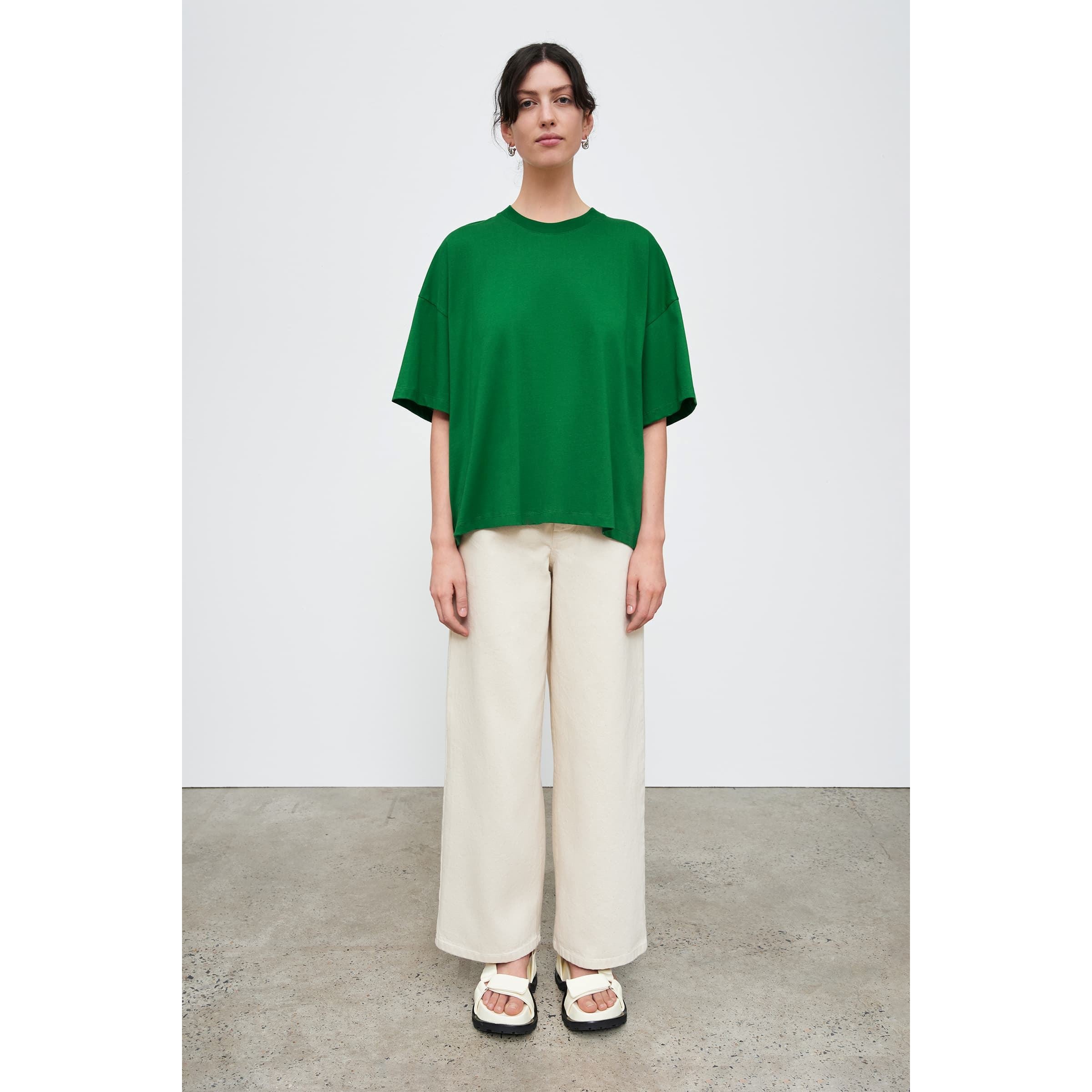 Kowtow Oversized Boxy Tee - Evergreen Kowtow