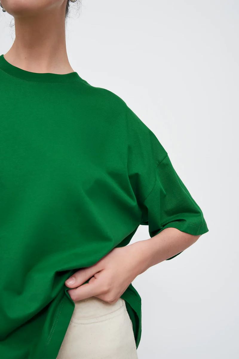 Kowtow Oversized Boxy Tee - Evergreen Kowtow