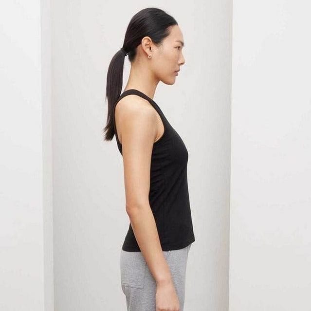 Kowtow Racer Back Singlet - Black Kowtow