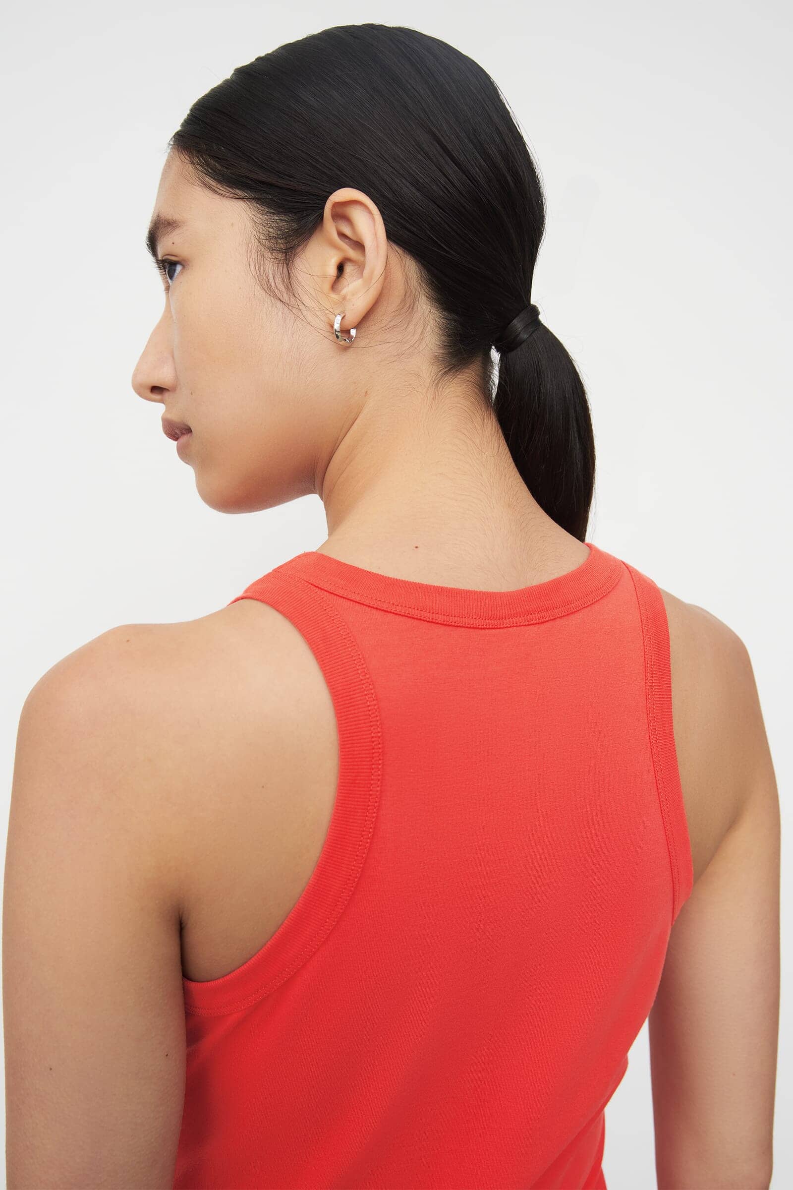 Kowtow Racer Back Singlet - Neon Red Kowtow