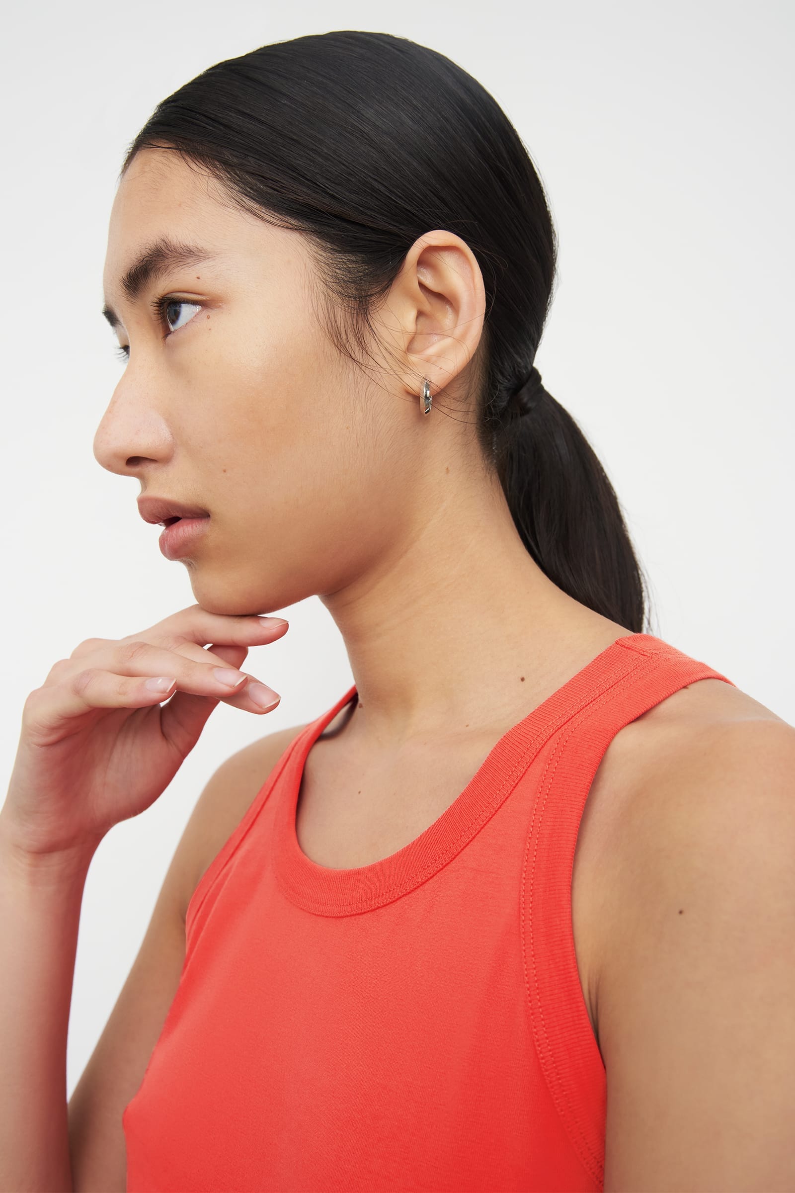 Kowtow Racer Back Singlet - Neon Red Kowtow