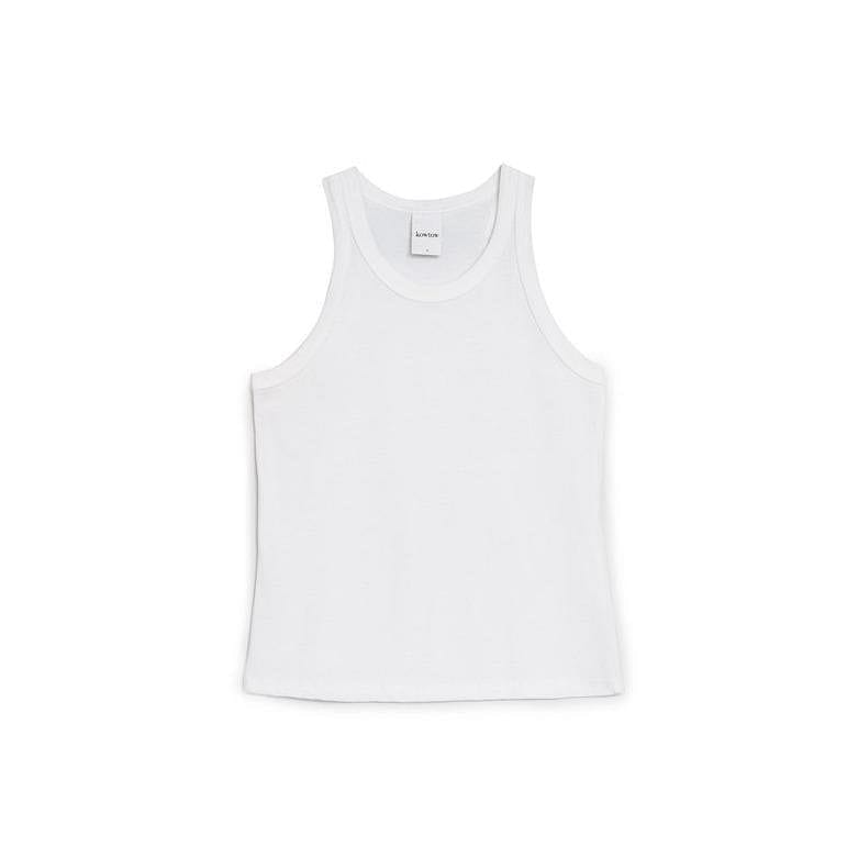 Kowtow Racer Back Singlet - White Kowtow