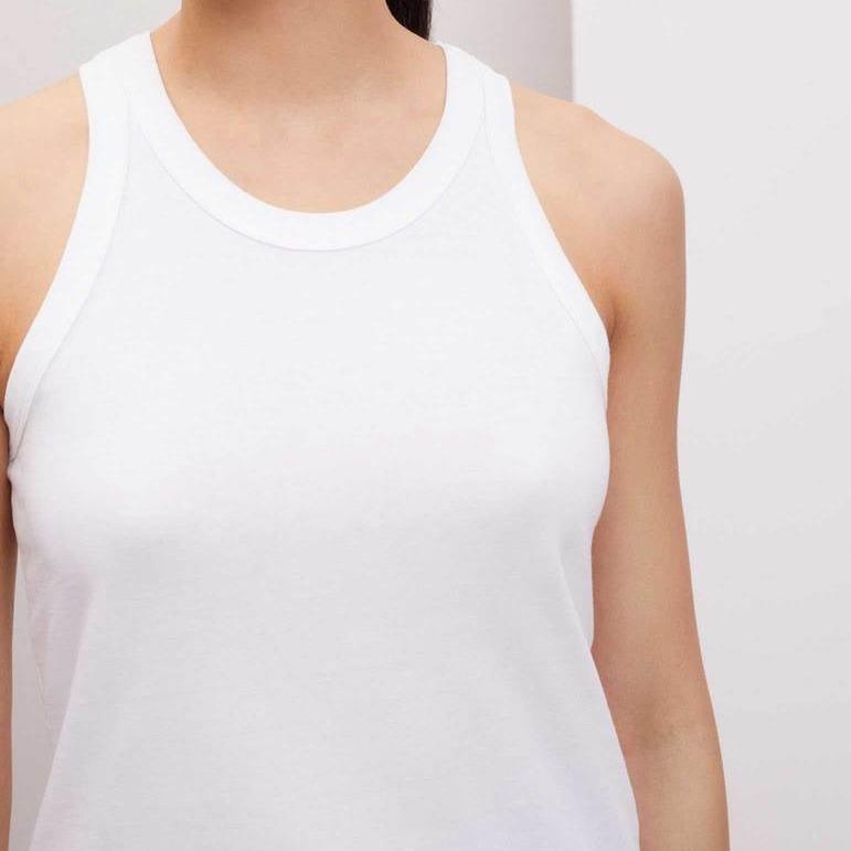 Kowtow Racer Back Singlet - White Kowtow