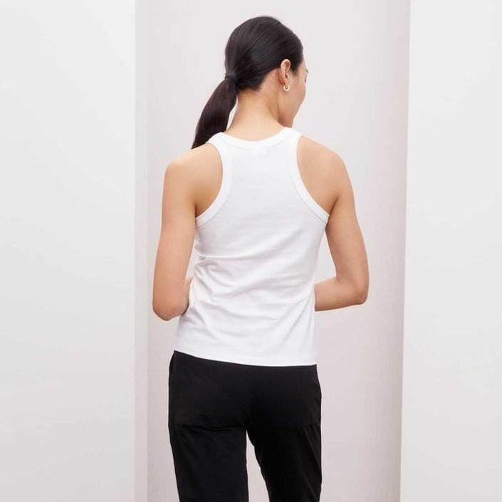 Kowtow Racer Back Singlet - White Kowtow