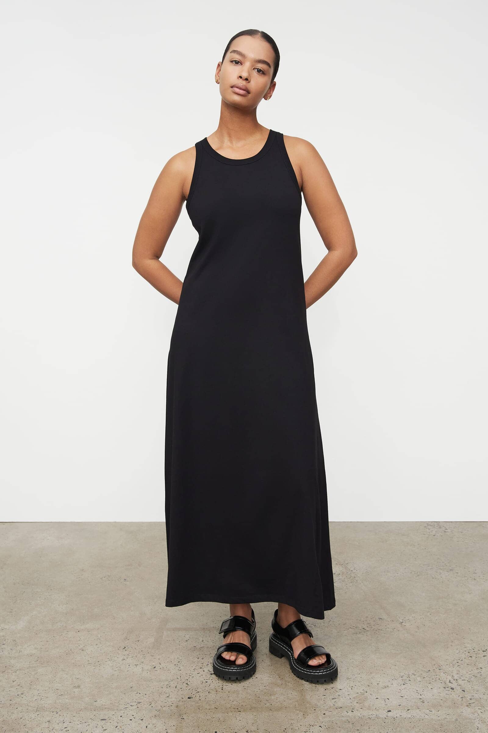 Kowtow Racerback Dress - Black Kowtow