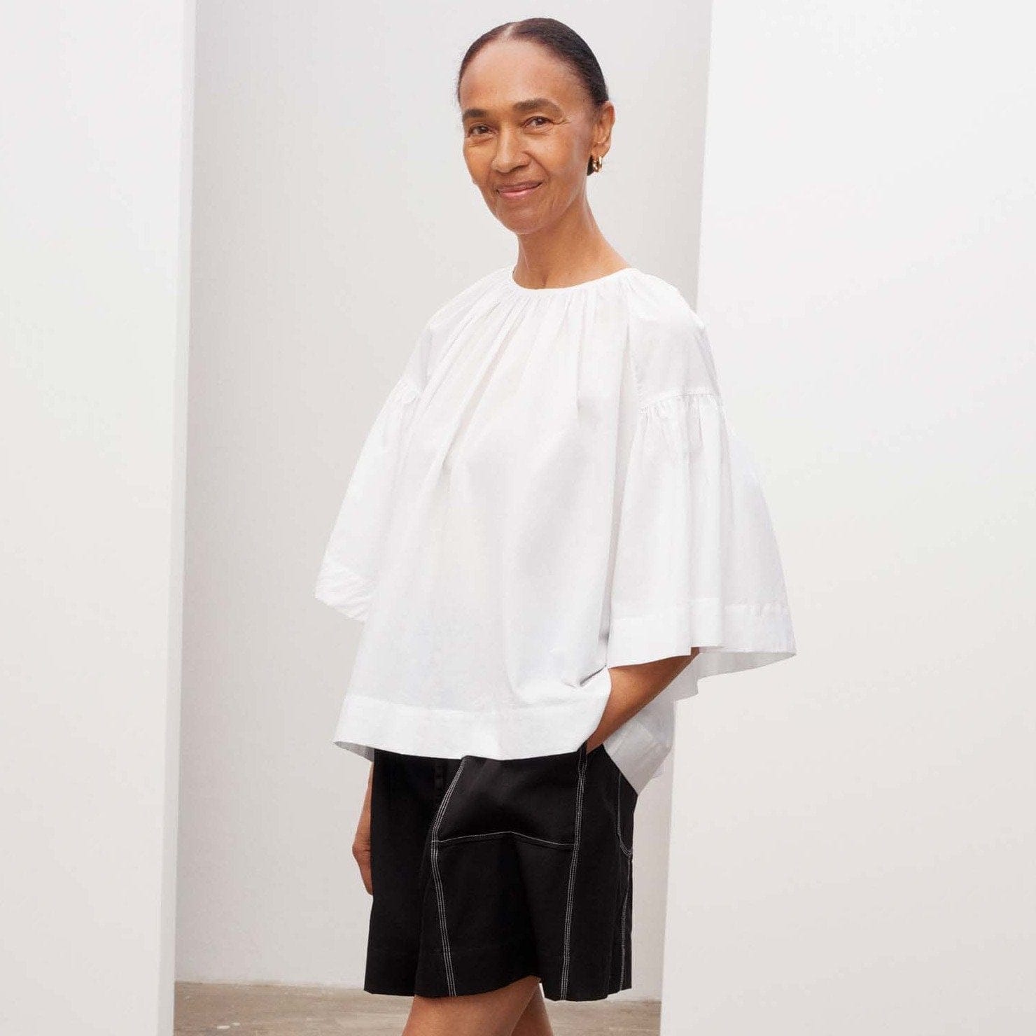 Kowtow Sail Blouse - White Kowtow