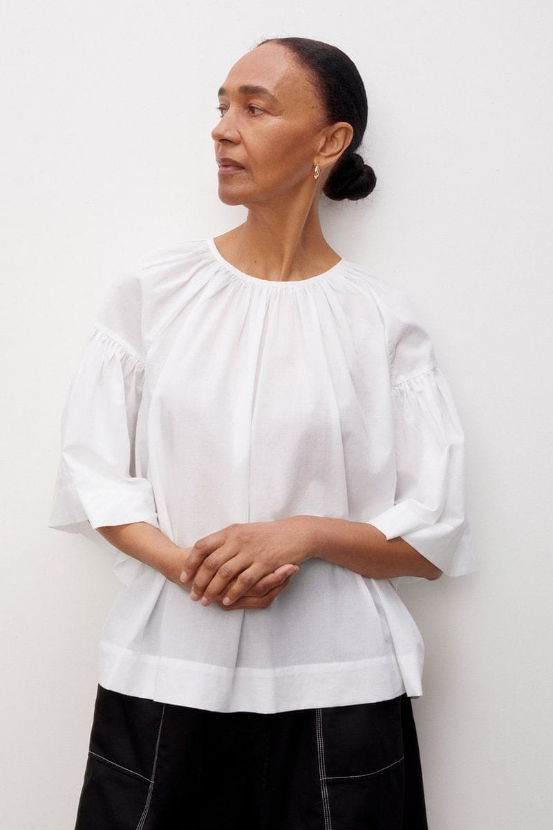 Kowtow Sail Blouse - White Kowtow