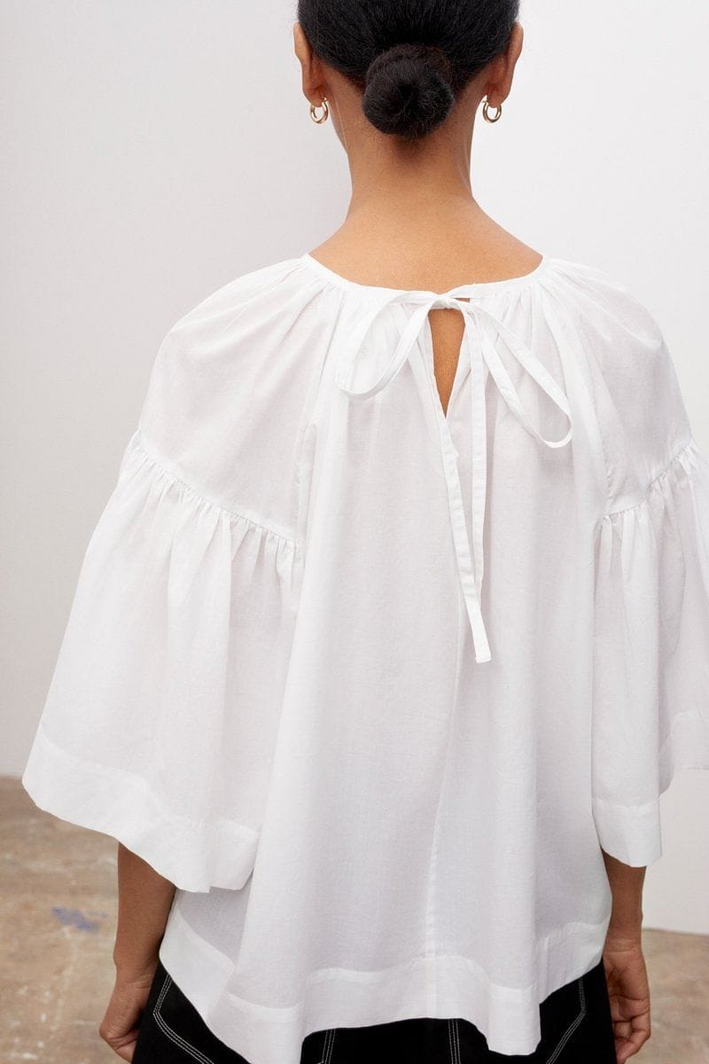 Kowtow Sail Blouse - White Kowtow