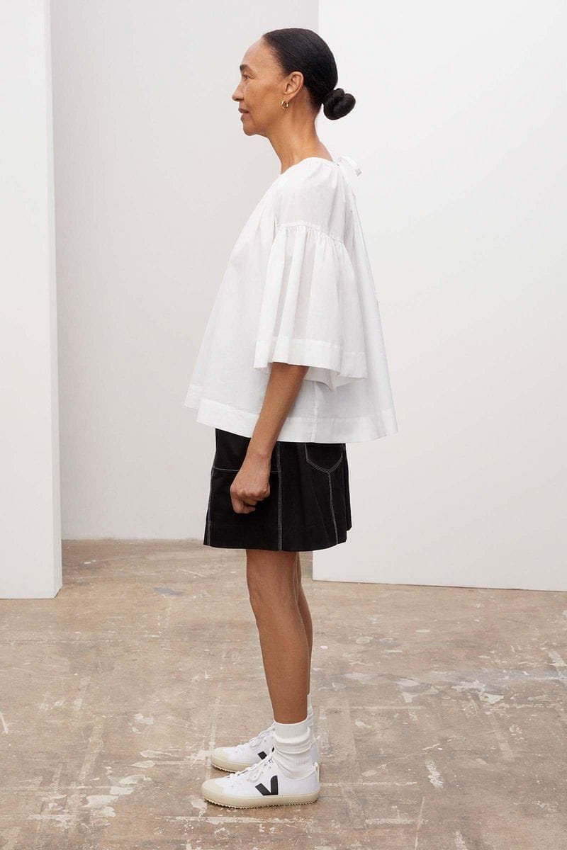 Kowtow Sail Blouse - White Kowtow