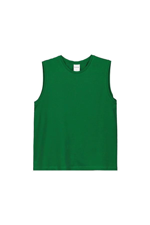 Kowtow Singlet Top - Evergreen Kowtow