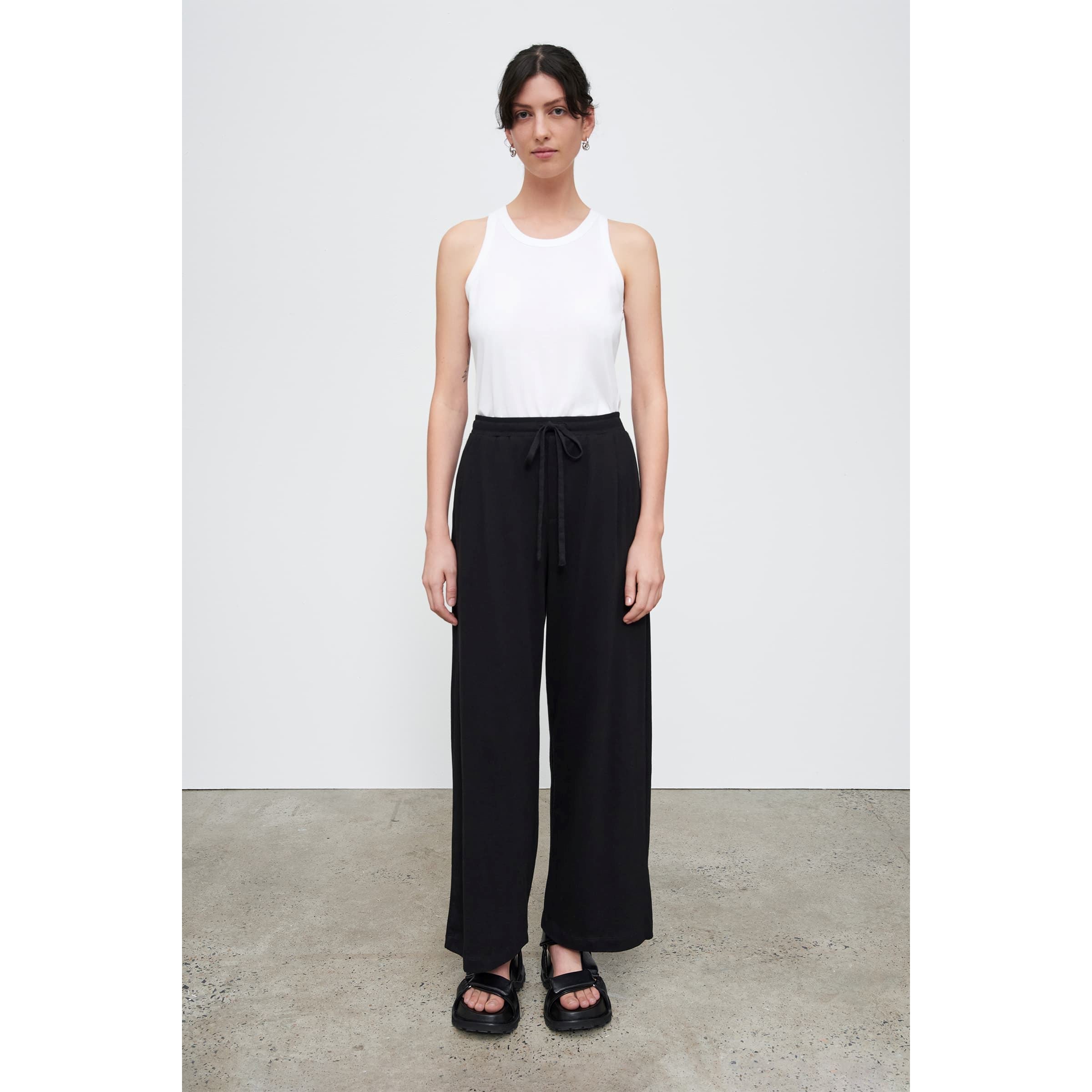 Kowtow Wide Leg Pant - Black Kowtow