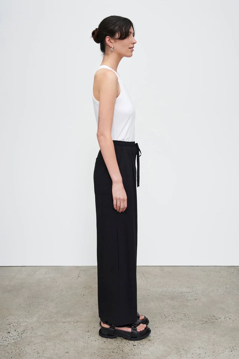 Kowtow Wide Leg Pant - Black Kowtow