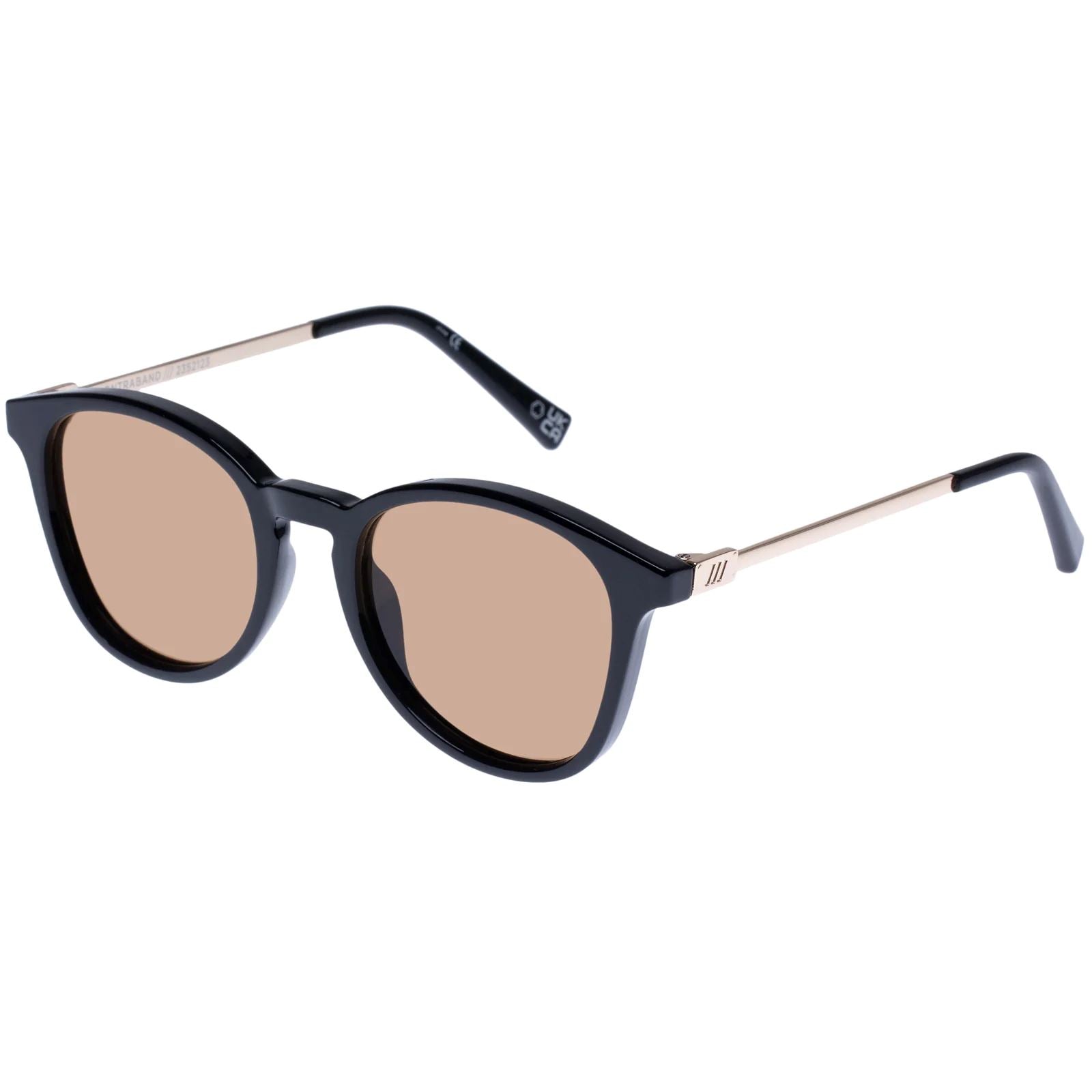 Le Specs Contraband Unisex Sunglasses - Shiny Black Le Specs