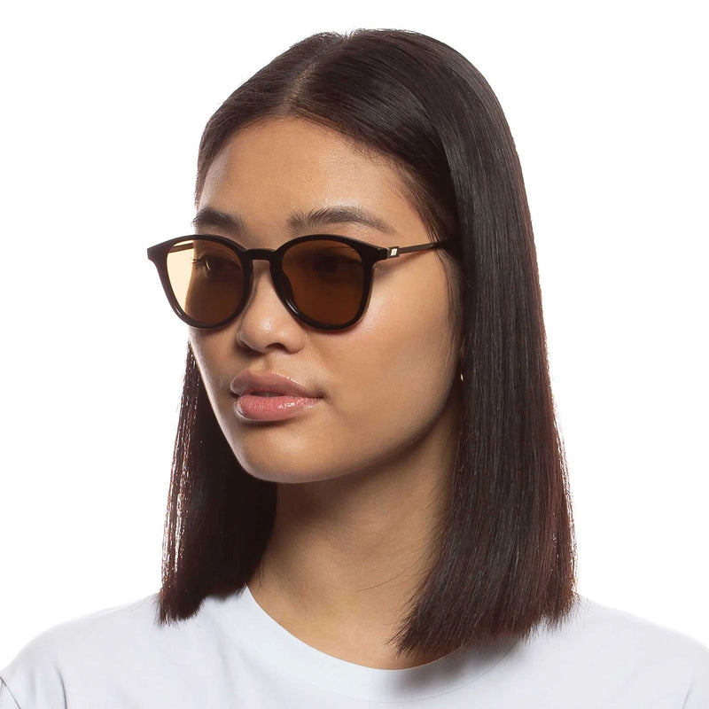 Le Specs Contraband Unisex Sunglasses - Shiny Black Le Specs