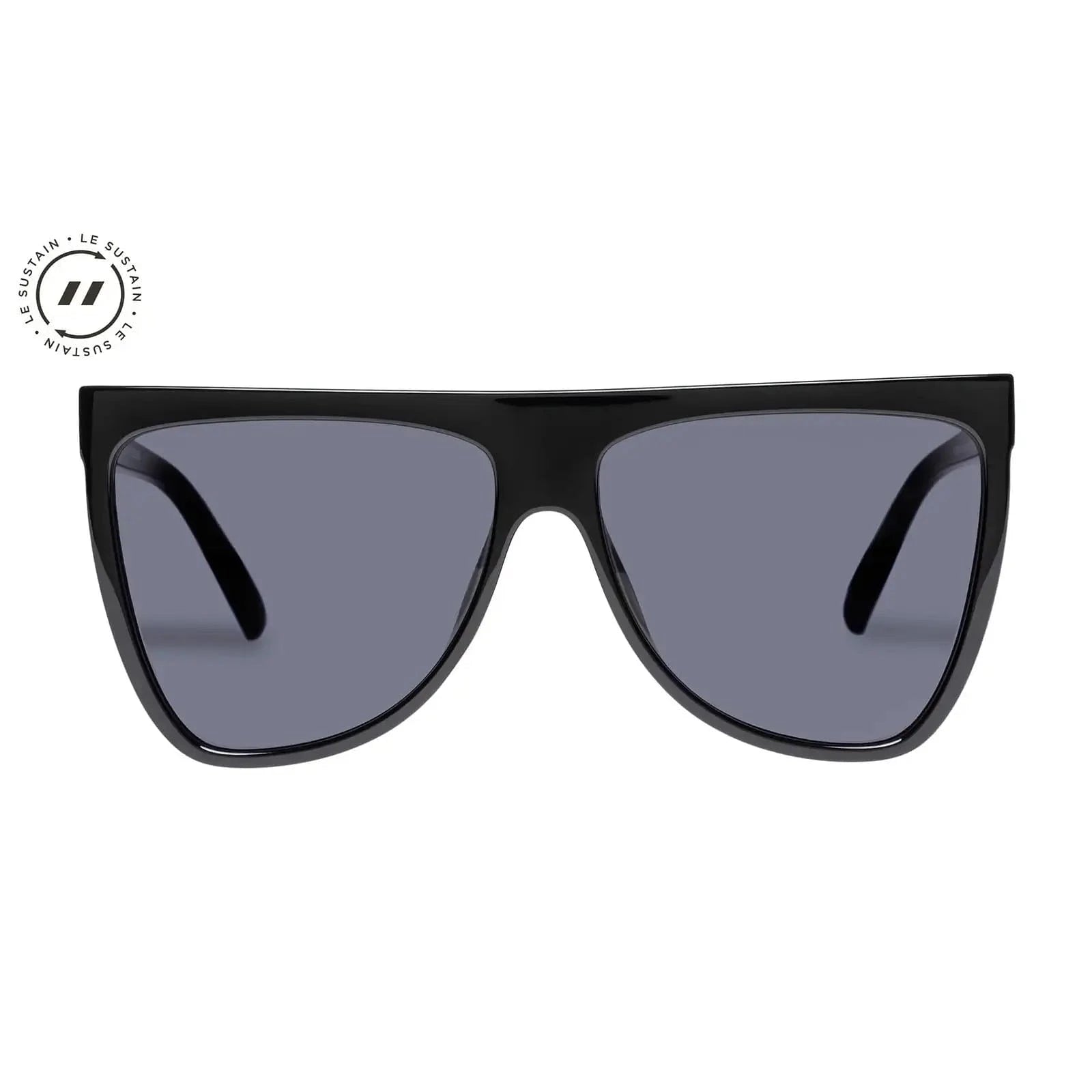 Le Specs Le Sustain Reclaim Sunglasses - Black Le Specs