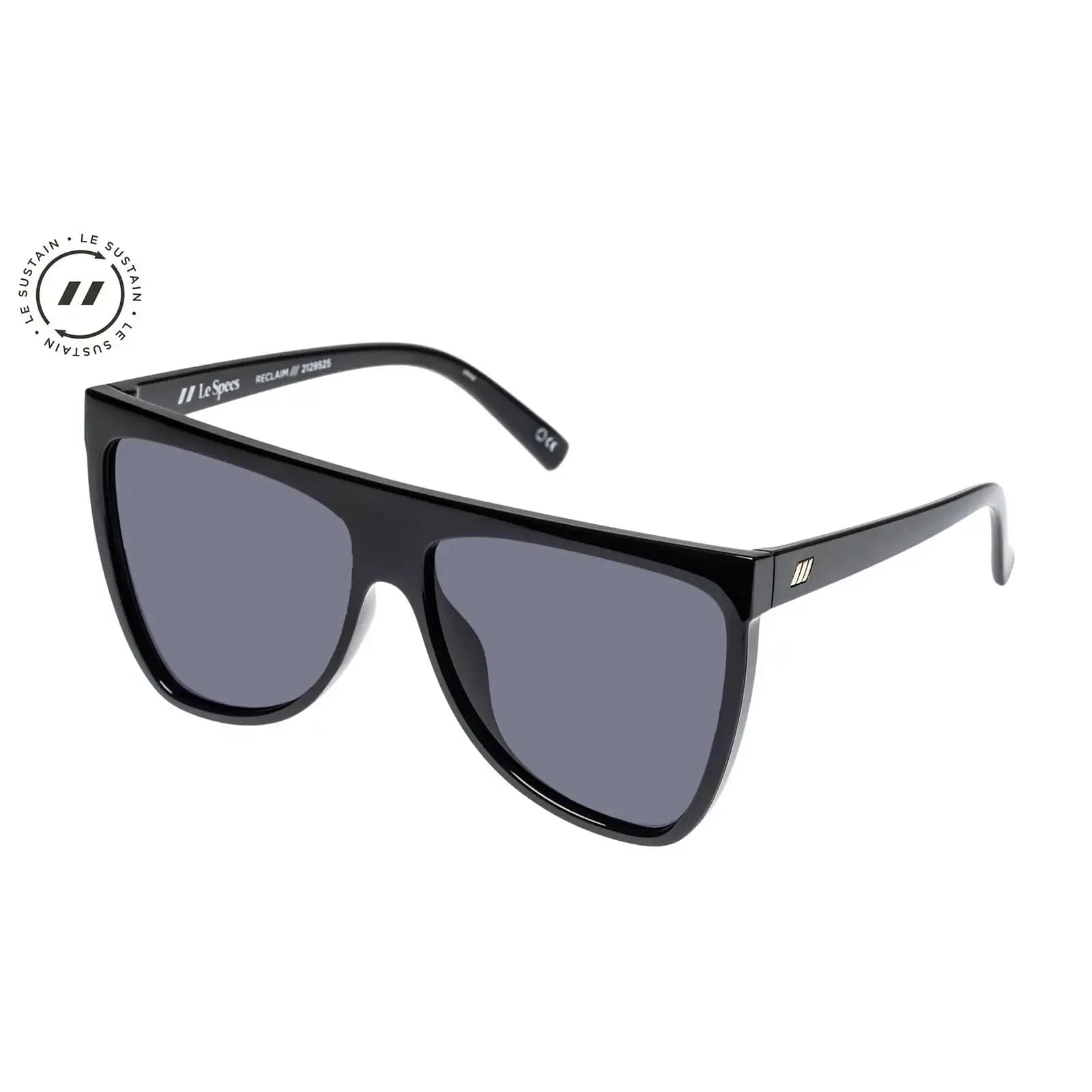 Le Specs Le Sustain Reclaim Sunglasses - Black Le Specs