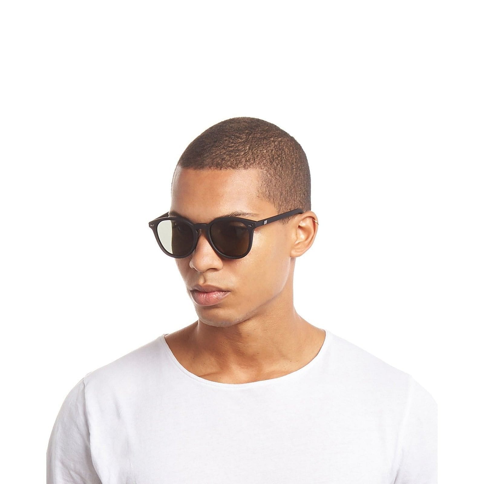 Le Specs Unisex Bandwagon Sunglasses - Black Rubber Le Specs