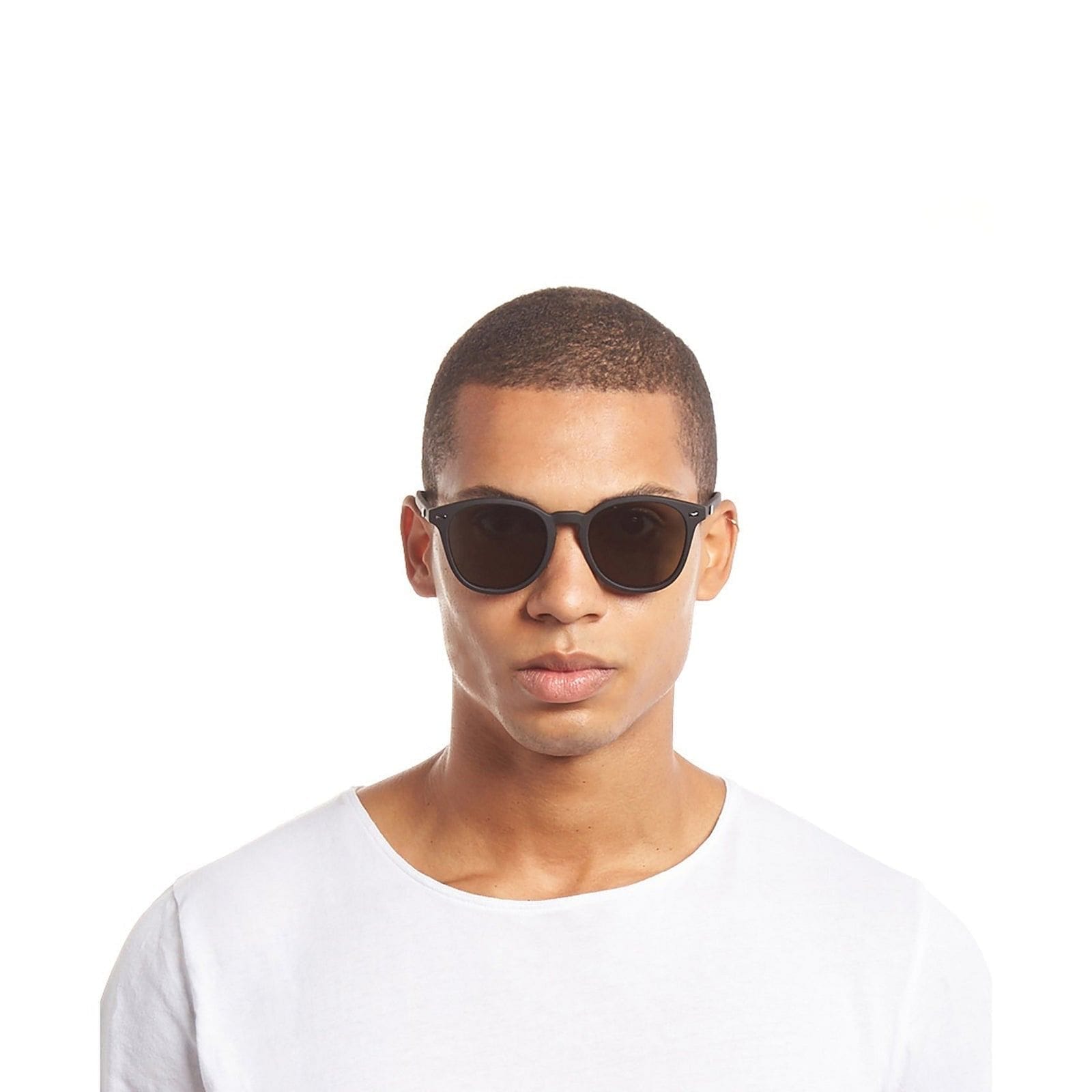 Le Specs Unisex Bandwagon Sunglasses - Black Rubber Le Specs