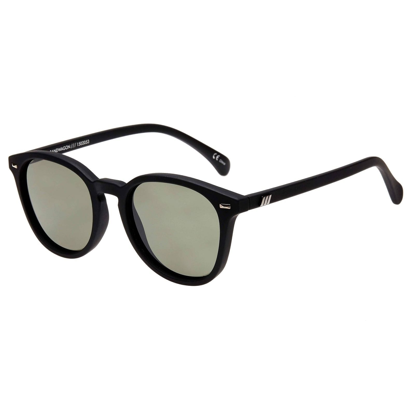 Le Specs Unisex Bandwagon Sunglasses - Black Rubber Le Specs