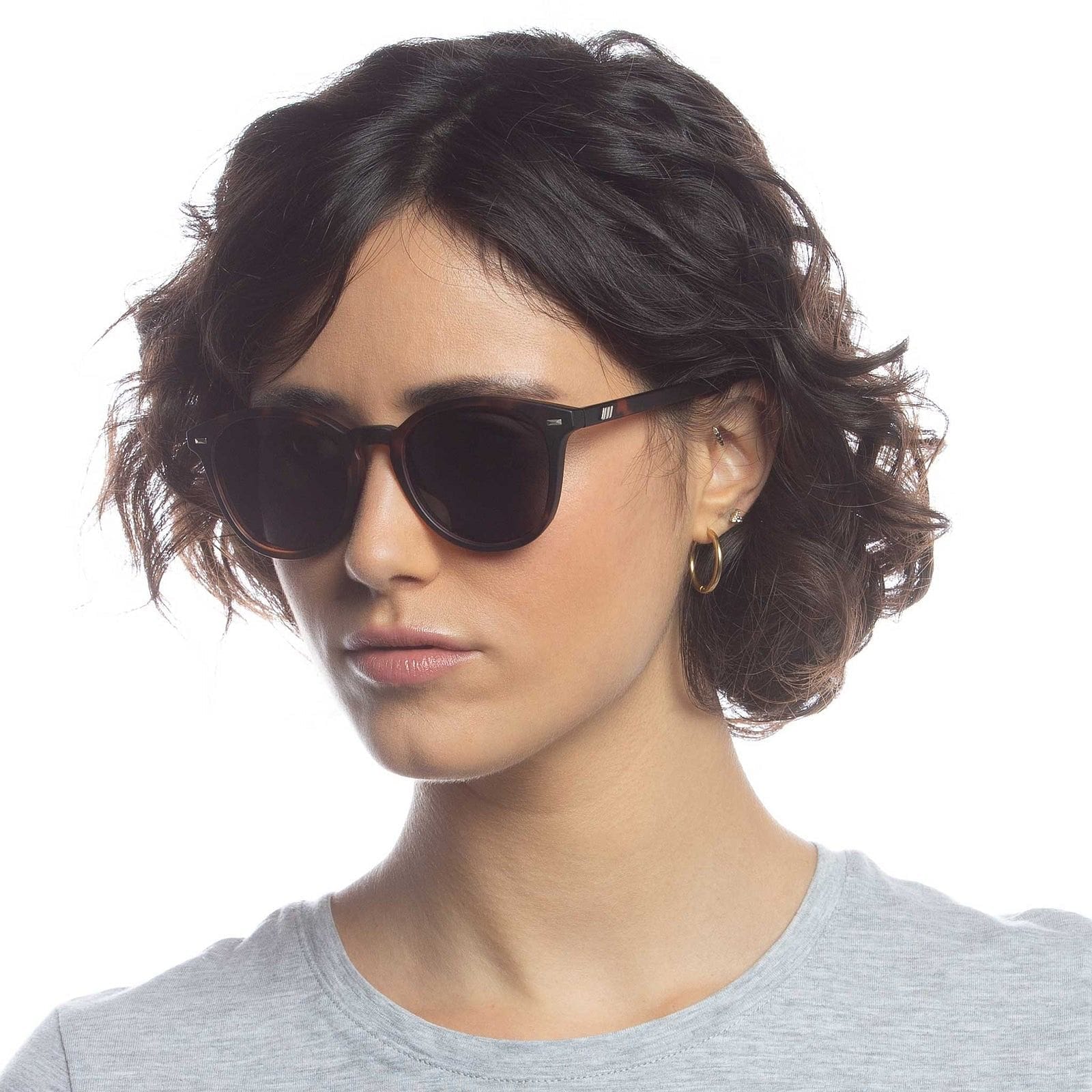 Le Specs Unisex Bandwagon Polarised Sunglasses - Matte Tort Le Specs