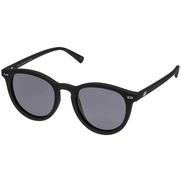 Le Specs Unisex Fire Starter Polarized Sunglasses - Black Rubber Le Specs