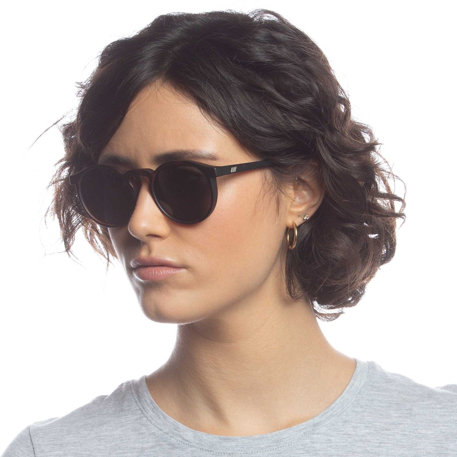 Le Specs Unisex Teen Spirit Deux Polarised Sunglasses - Matte Tort Le Specs